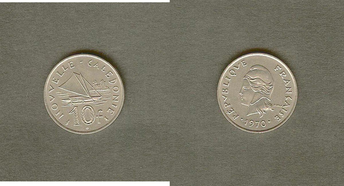 NOUVELLE CALÉDONIE 10 Francs 1970 Paris SPL